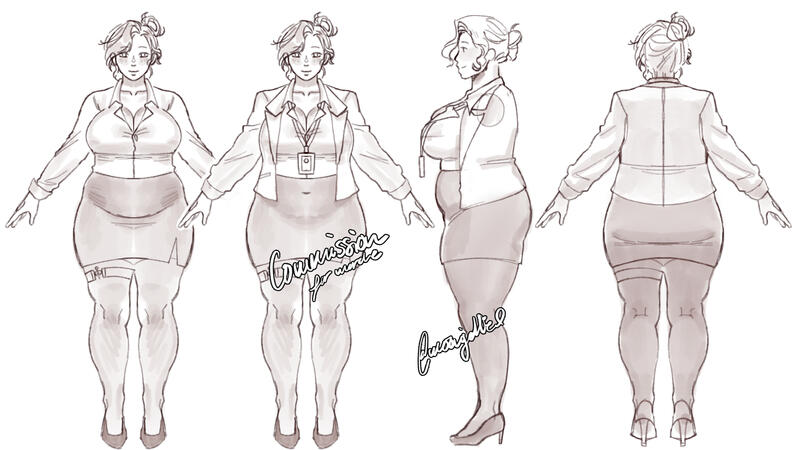 vtuber body reference turnaround
