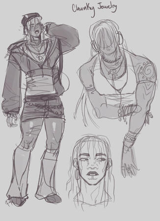chunky jewelry oc concept